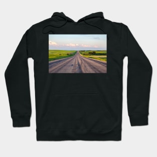 Long Road on the Alberta Prairie Hoodie